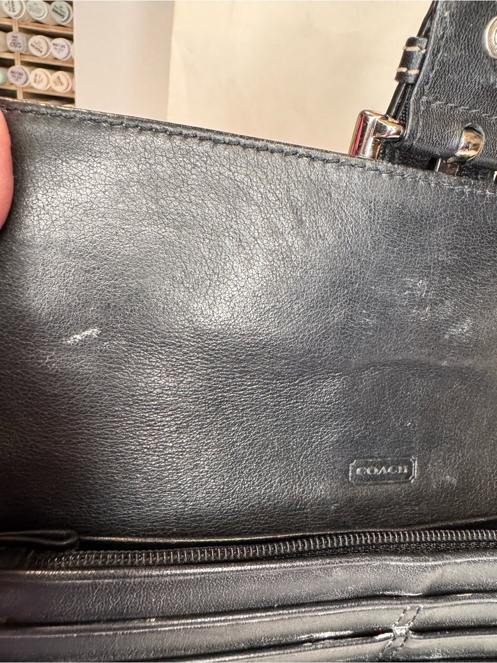 Coach Black Leather Soho? Wallet - Picture 6 of 12